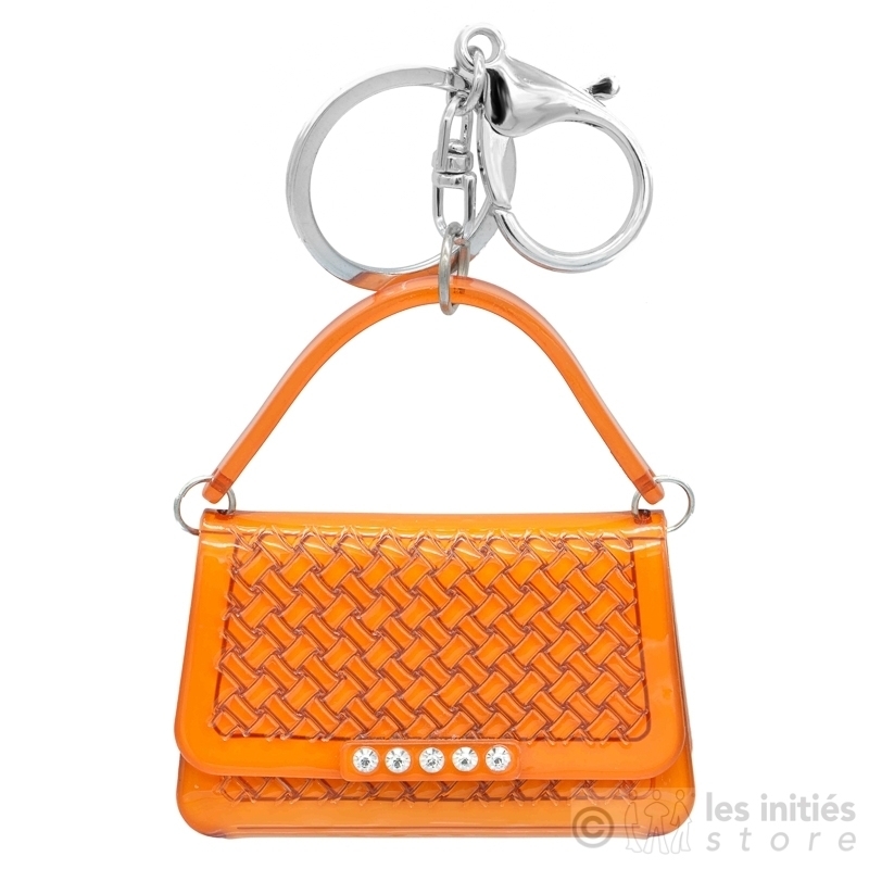 Porte clés sac orange - 10,00 €