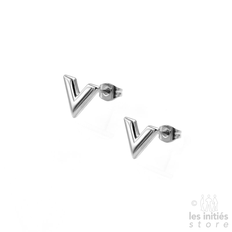 Small V Earrings - Silver - 12,00 €