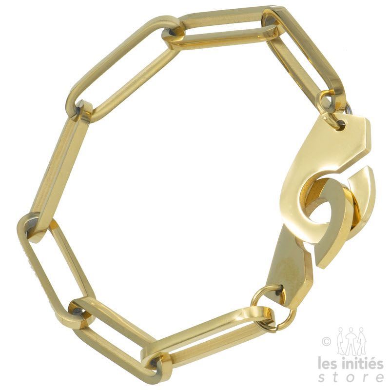 Classic Cuff Bracelet - Men's Gold Cuff - JAXXON